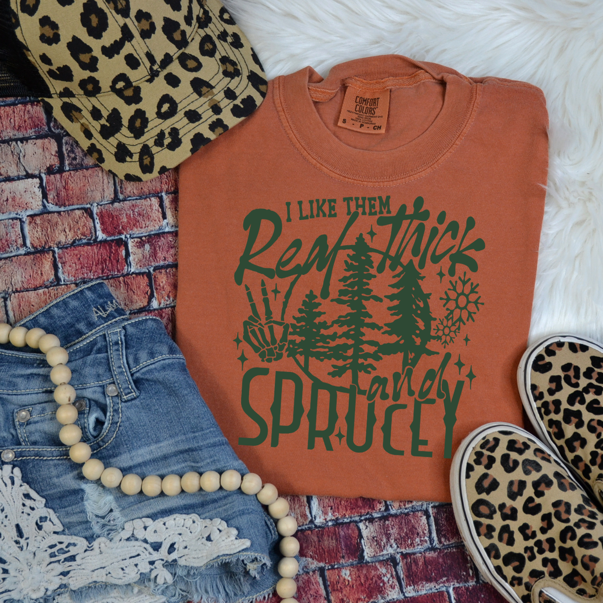 I Like Them Real Thick and Sprucey (GREEN) 68354 DTF Transfer