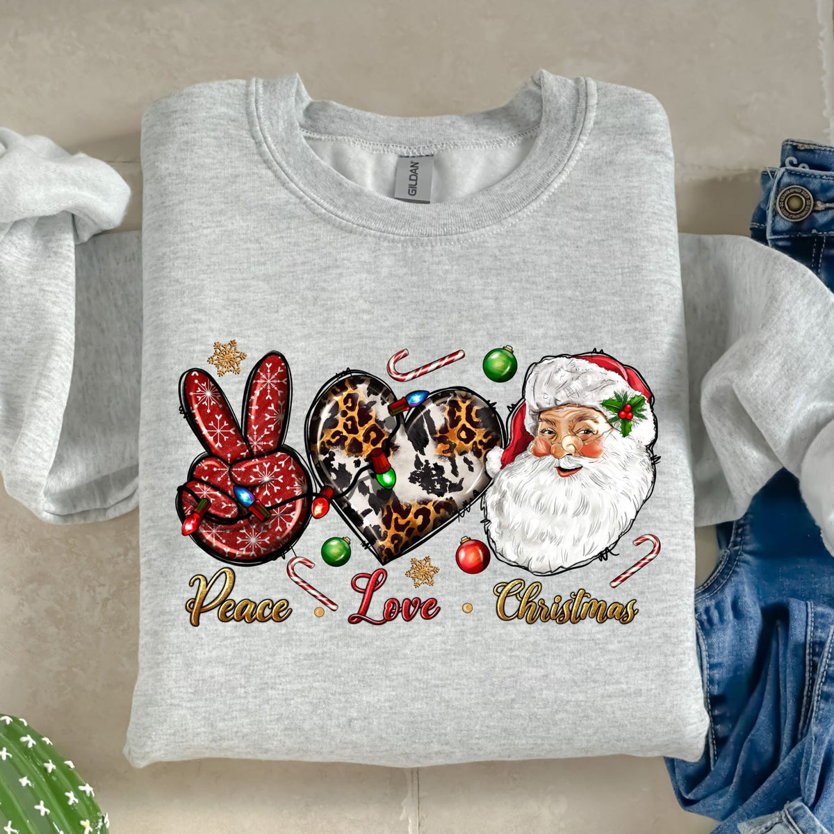 Peace Love Christmas-38700-DTF transfer