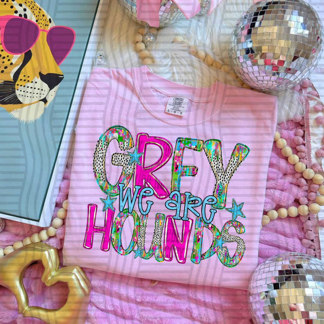 Grey Hounds preppy luxe (Caplinger) DTF transfer
