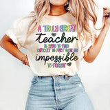 A truly great teacher is hard to find rainbow font 73861 DTF transfer