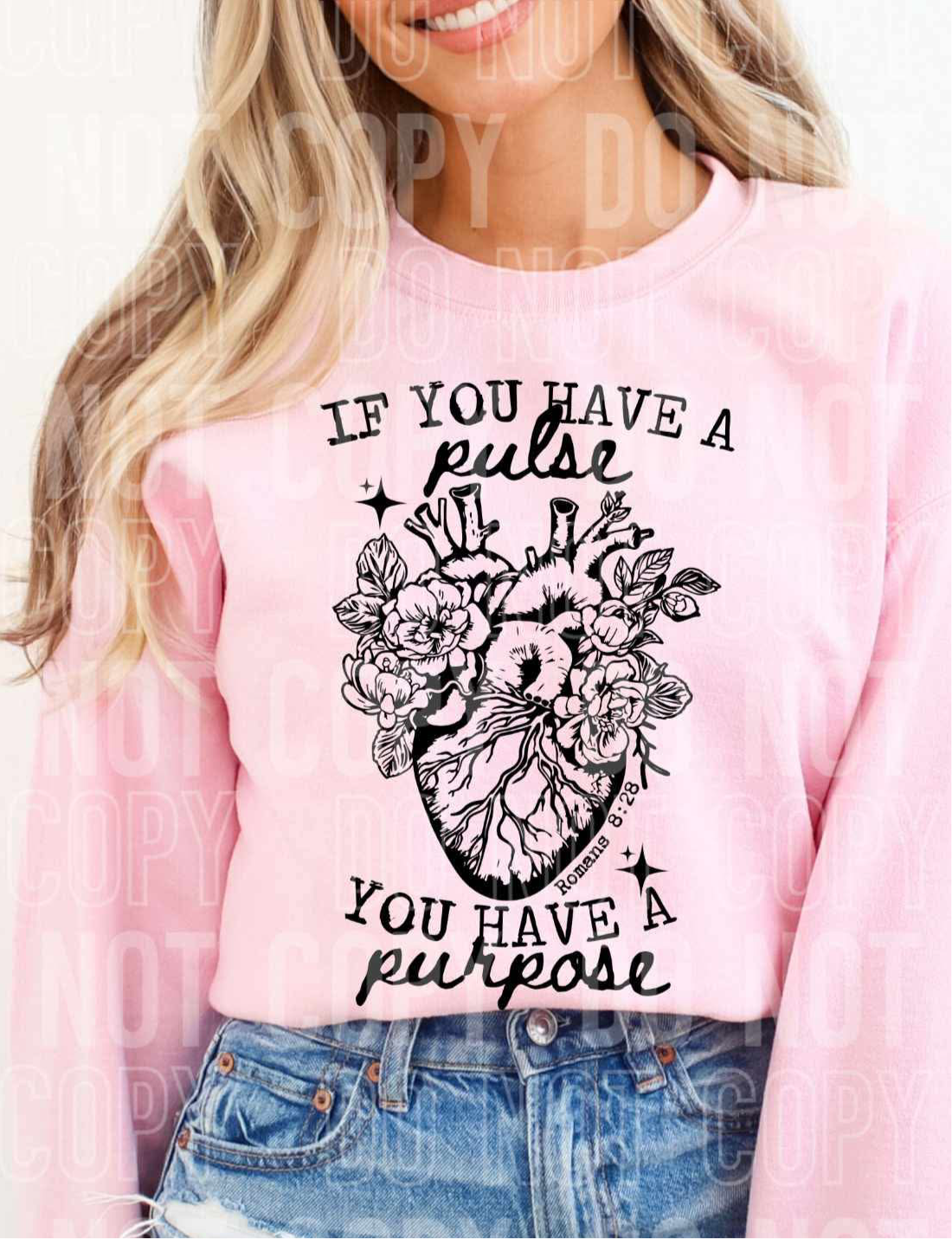 If you have a pulse you have a purchase BLACK (SBB) DTF transfer