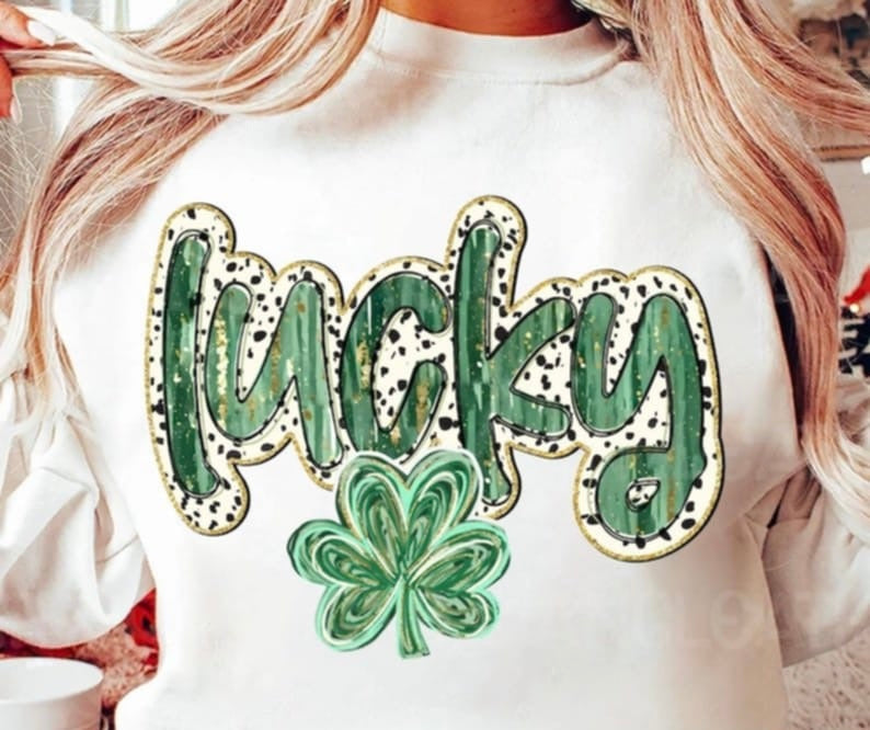 Lucky dotted background 87800 DTF transfer