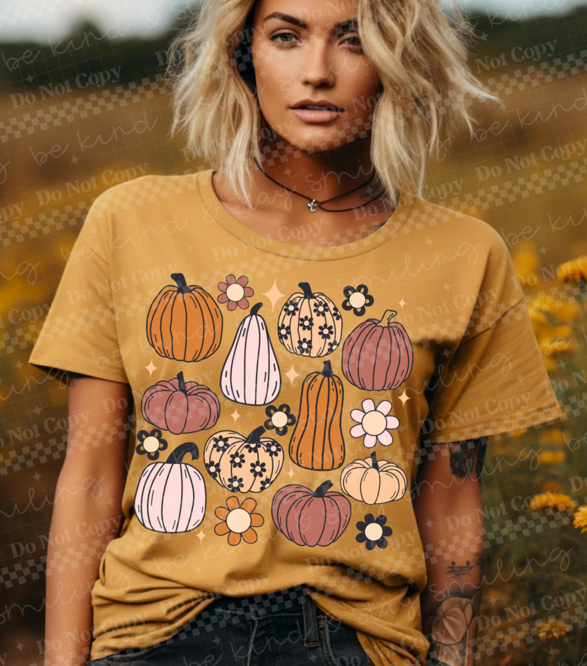 Groovy pumpkin collage (CMLD) 106741 DTF transfer