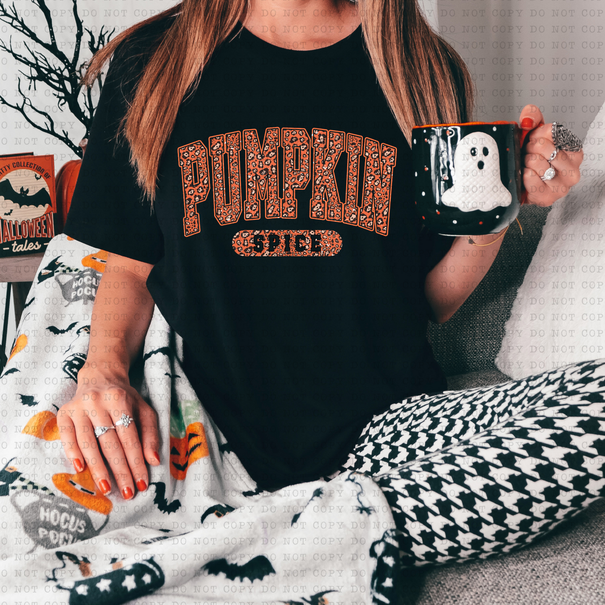 Pumpkin Spice (leopard, varsity letters) 3320 DTF TRANSFER