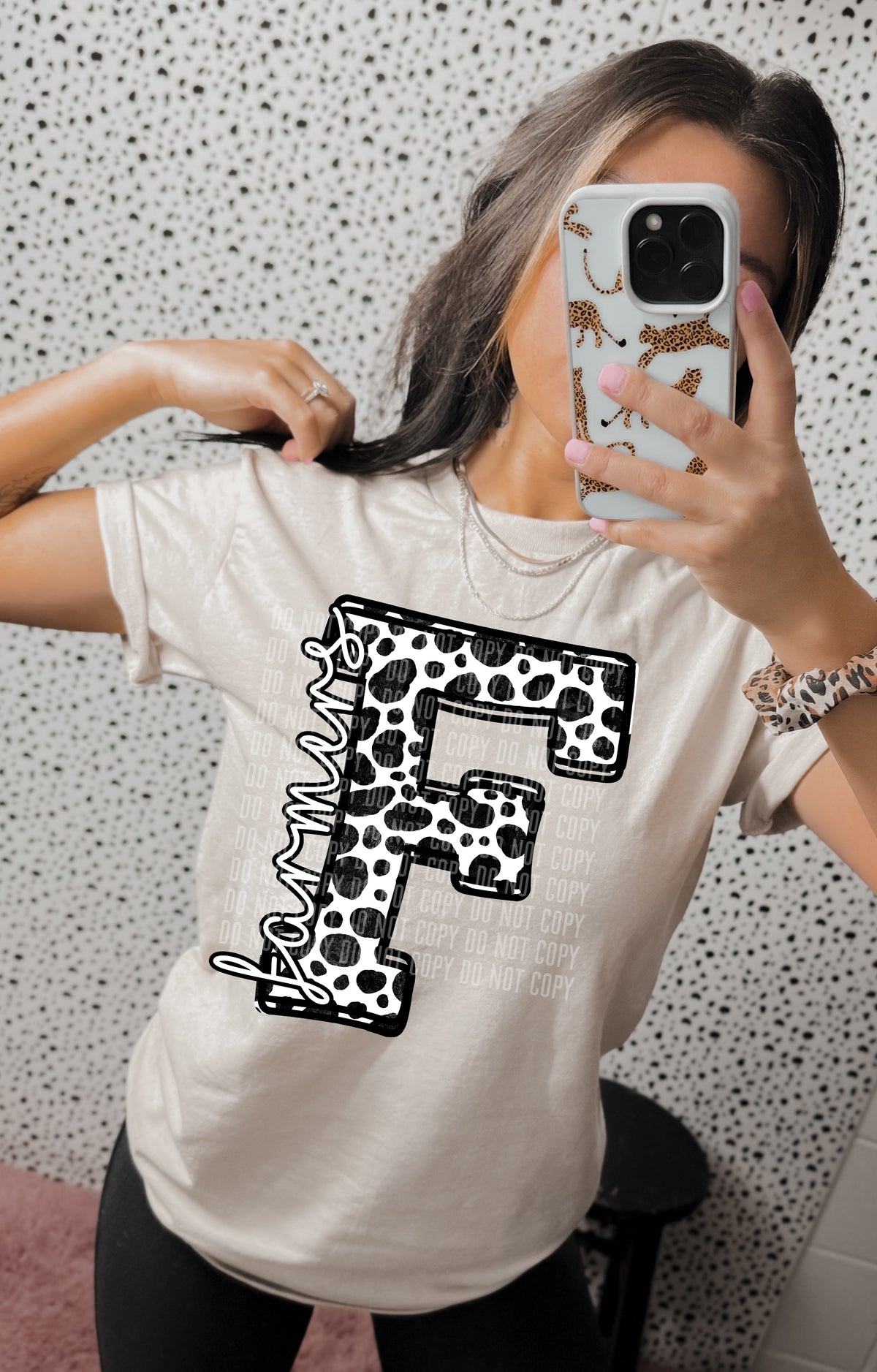 Dalmatian Mascot Letters Farmers 30882 DTF transfers