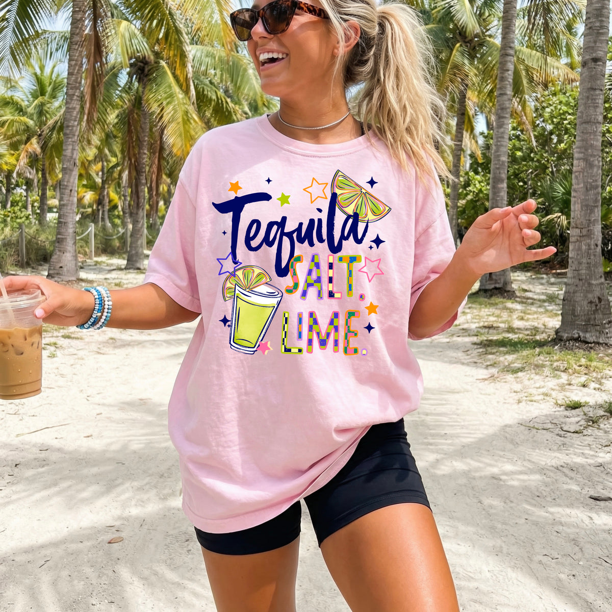 Tequila salt lime checker (CSC) DTF Transfers