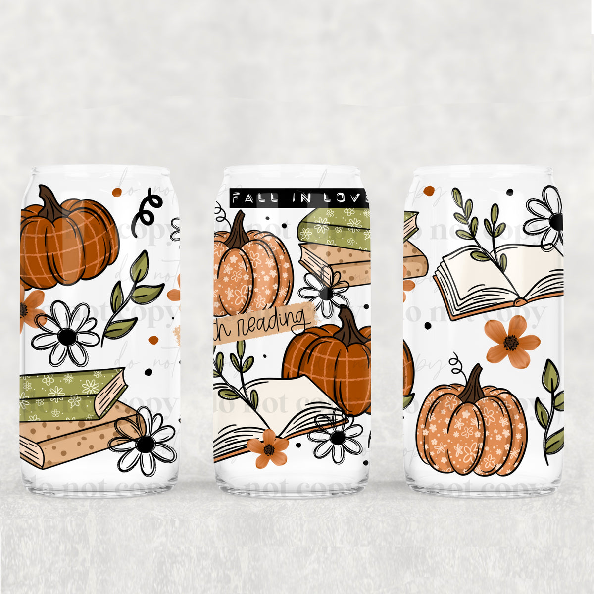 Fall in love with reading (CSC) UV DTF WRAP