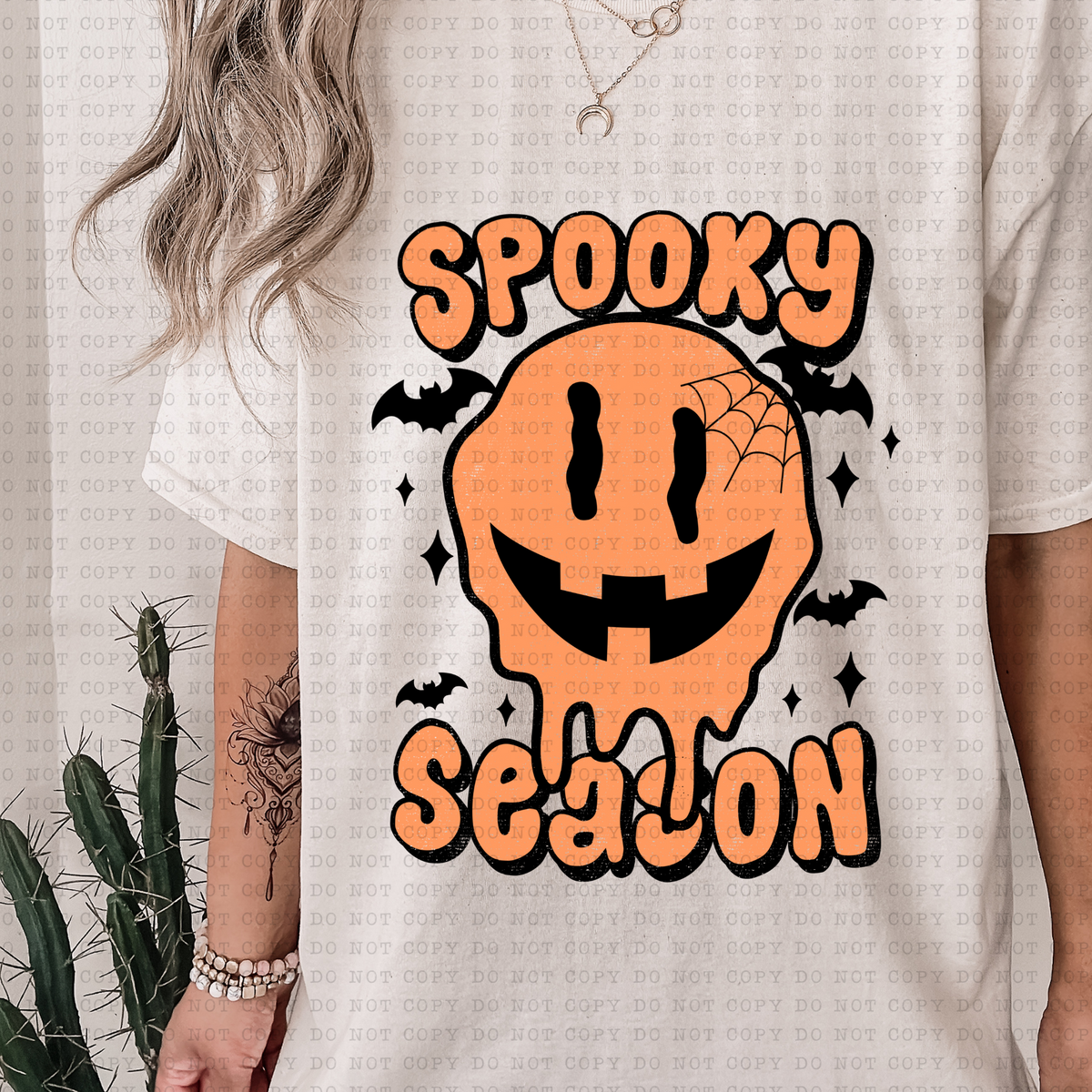 Spooky Season (retro, groovy, smile) 3352 DTF TRANSFER