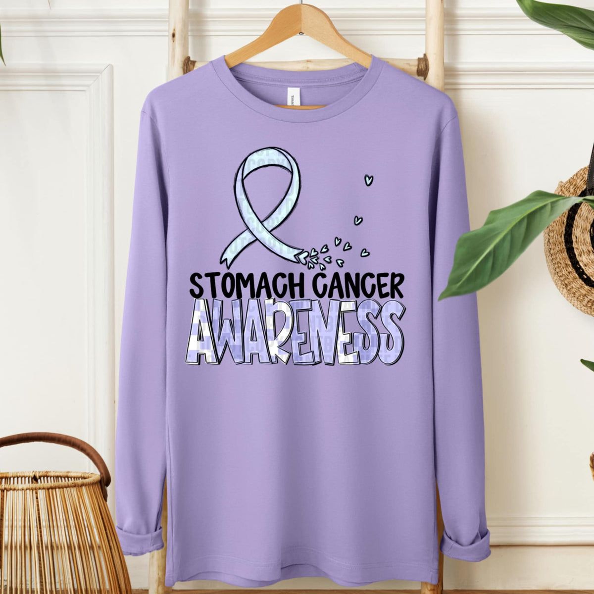 Stomach cancer awareness ribbon (SDD) 107722 DTF transfer
