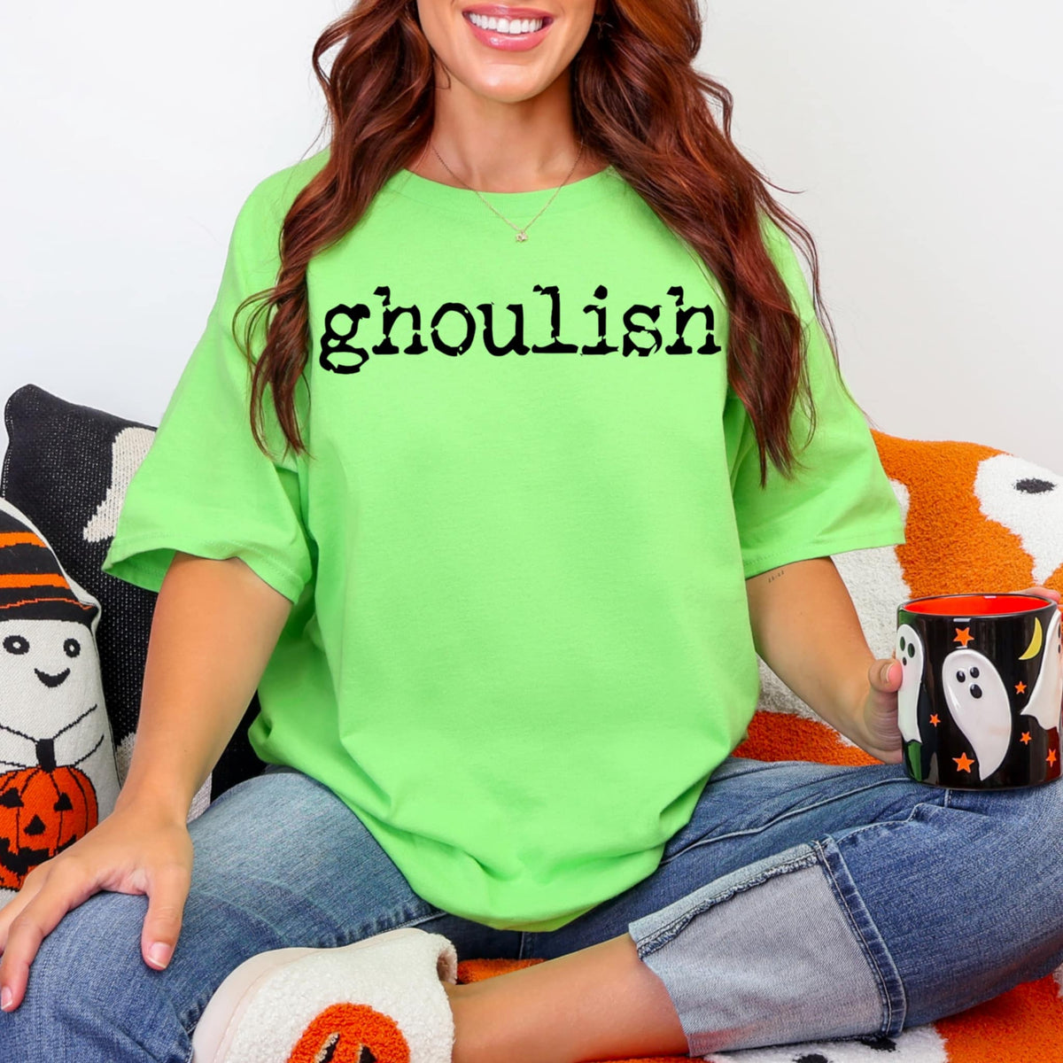 Ghoulish black font (abd) DTF transfer