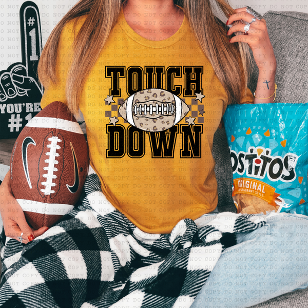 Touch Down (football, leopard) 3366 DTF TRANSFER