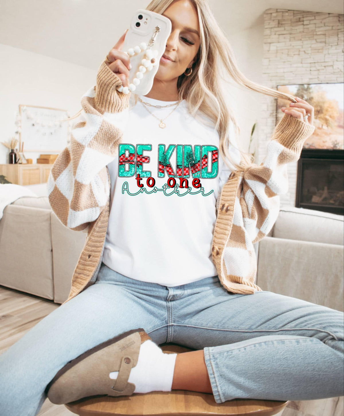 Be kind to one another 100217 DTF transfer