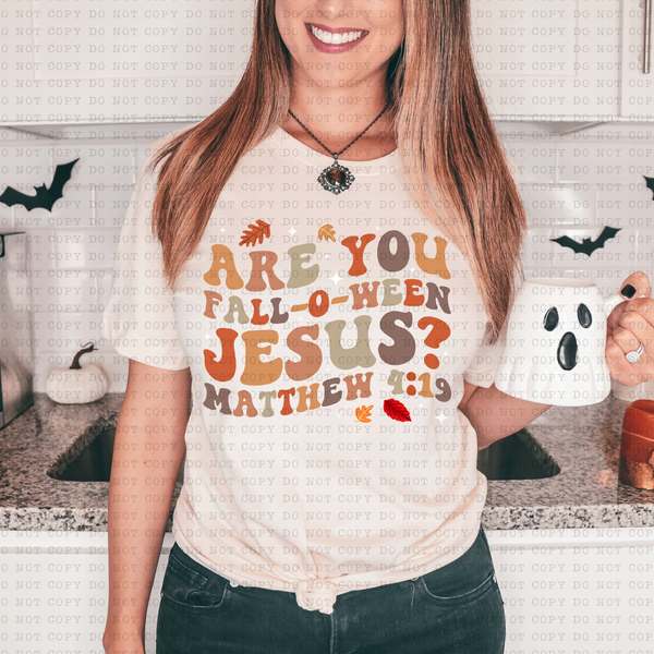 Are You Fall-O-Ween Jesus Colorful 3373 DTF Transfer