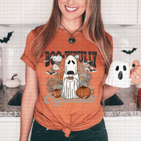 Boo-tifully Caffeinated (Ghost, Floral, Pumpkin, Coffee) 3380 DTF TRANSFER