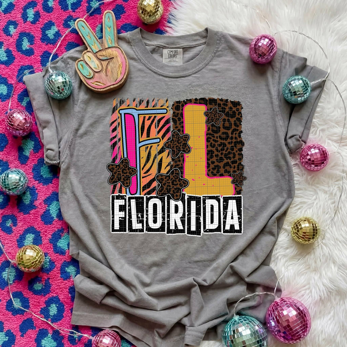 Florida Animal Print State (C’s) DTF Transfer