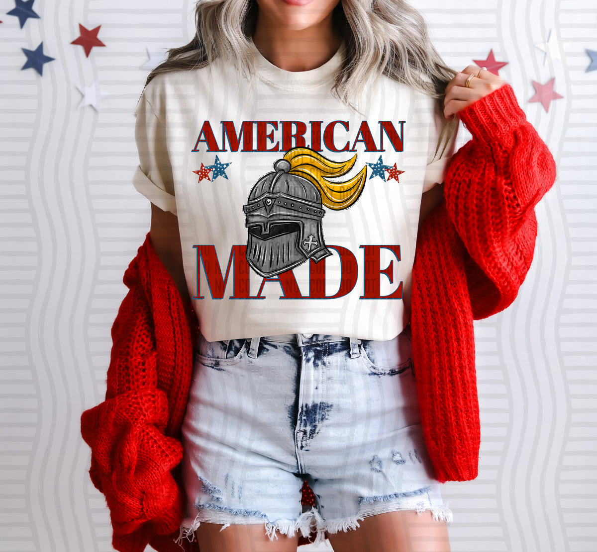 American made Knights (yellow) (Caplinger) DTF Transfer