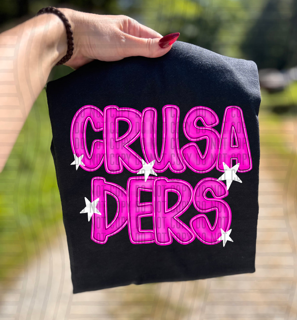 Crusaders Pink And Preppy Split 112880 DTF transfer