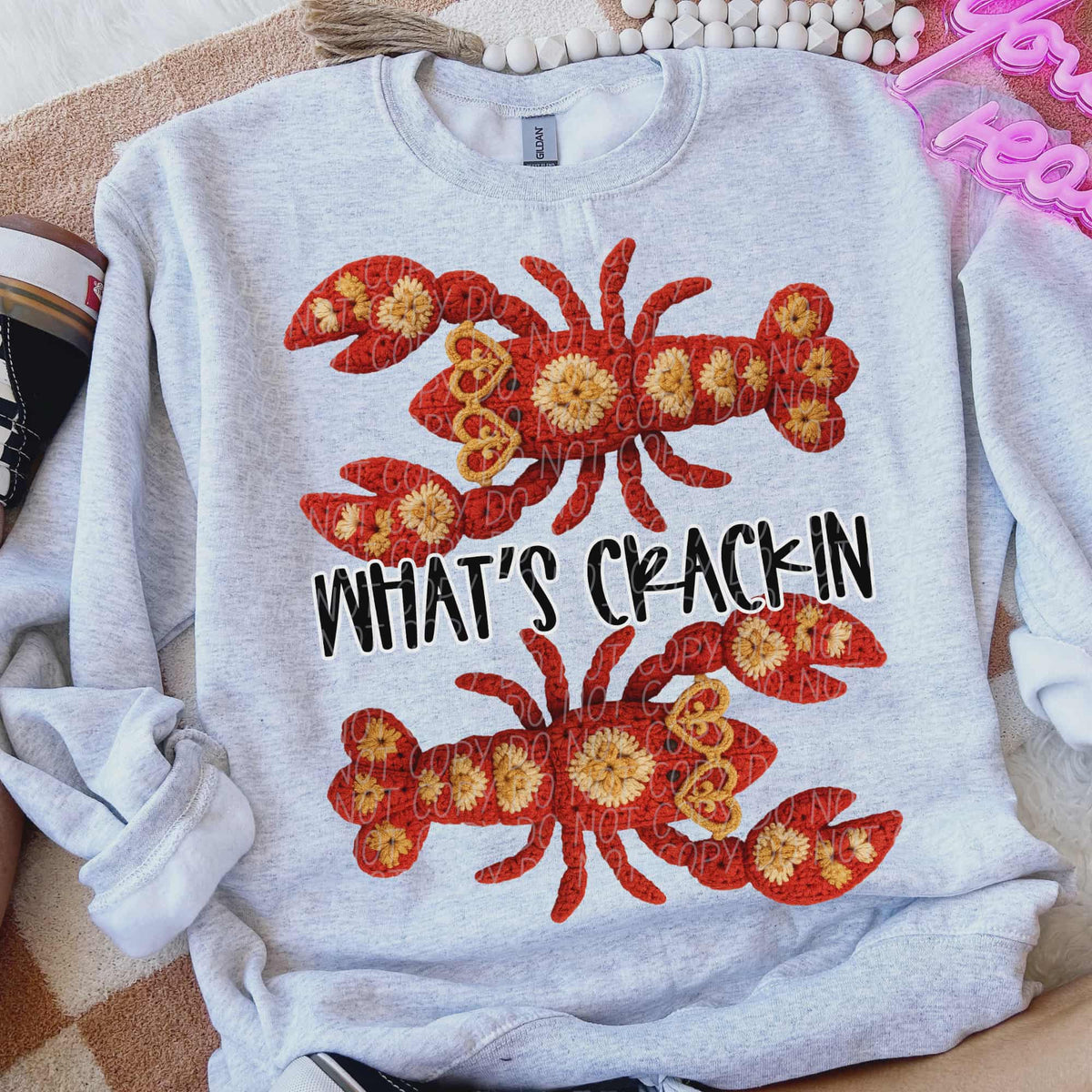 What’s crackin crawfish (city) DTF Transfer