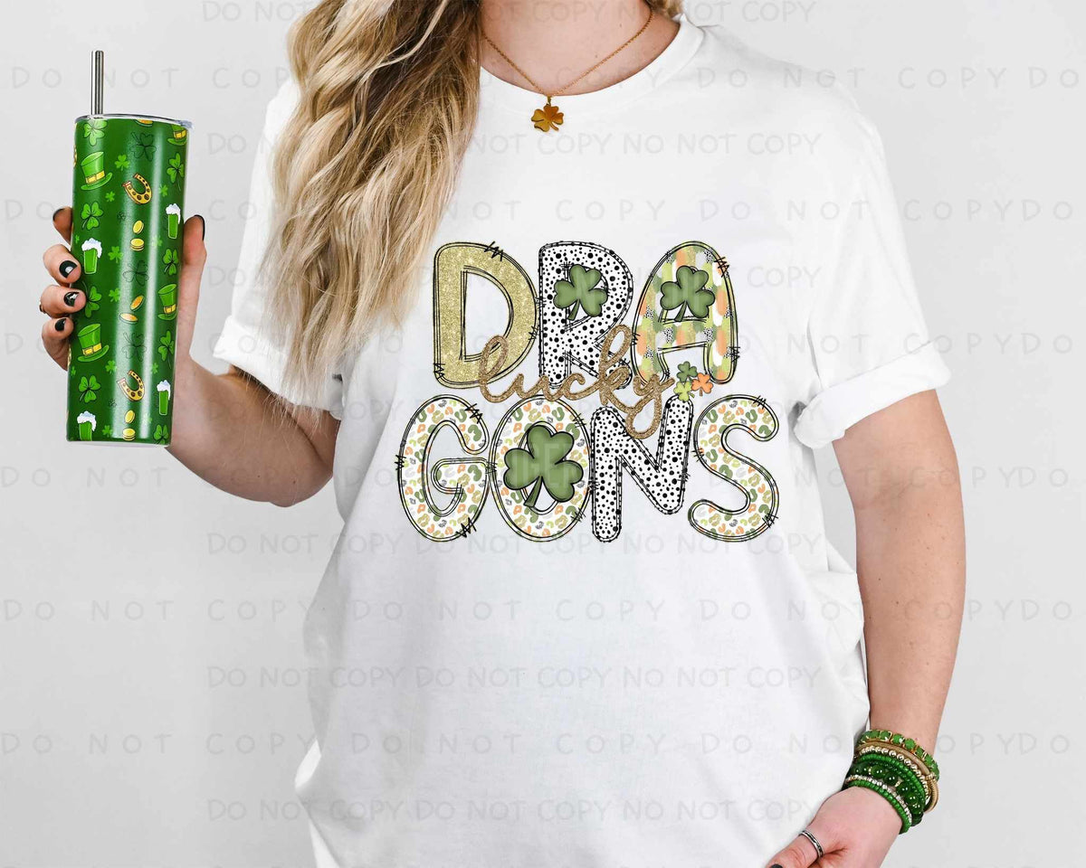 Lucky dragons st Patrick patterns (caplinger) 82517 DTF transfer