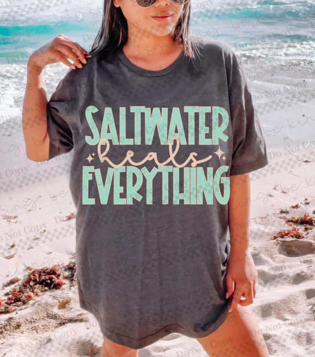 Saltwater heals everything 99045 DTF transfer