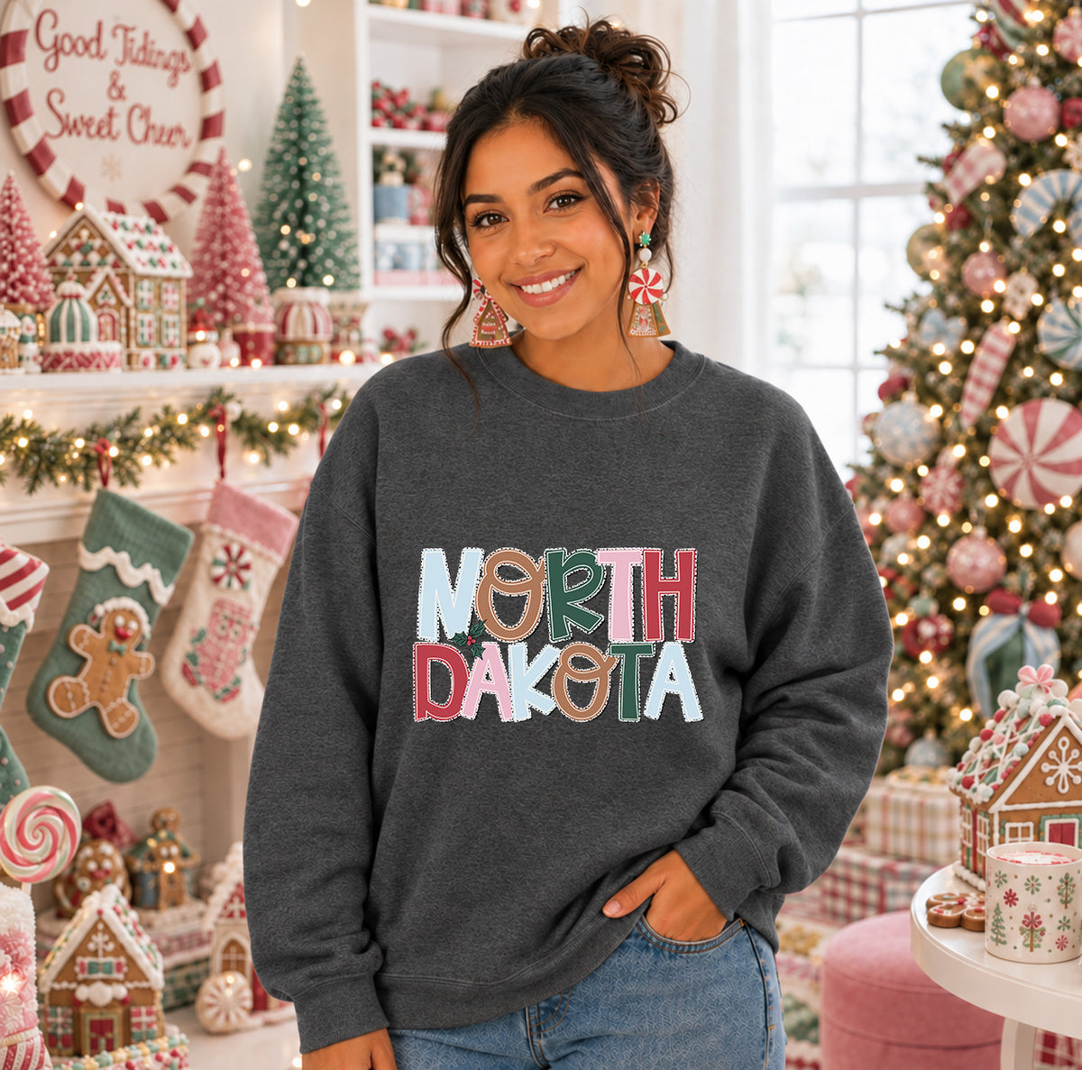 Holly jolly North Dakota (S&G) DTF Transfer