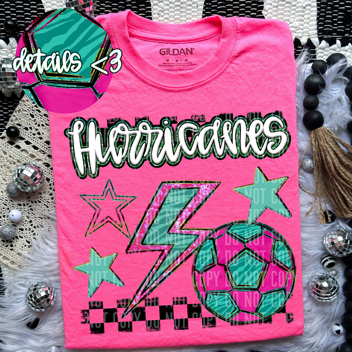 Hurricanes Rainbow Soccer (Caplinger) 97390 DTF transfer