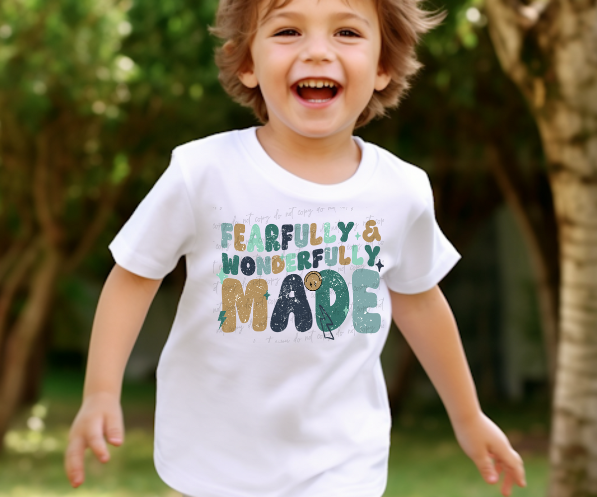 Fearfully and wonderfully made boy  28901 DTF Transfer