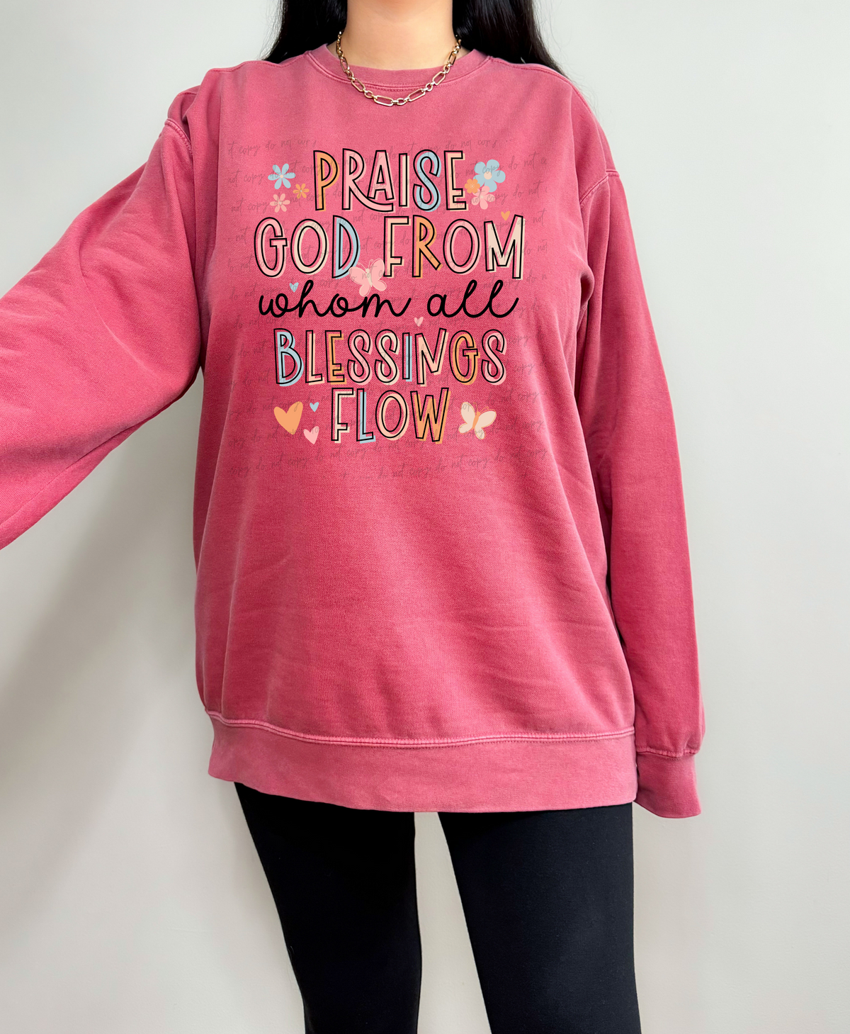 Praise God from whom all blessings flow 28926 DTF Transfer