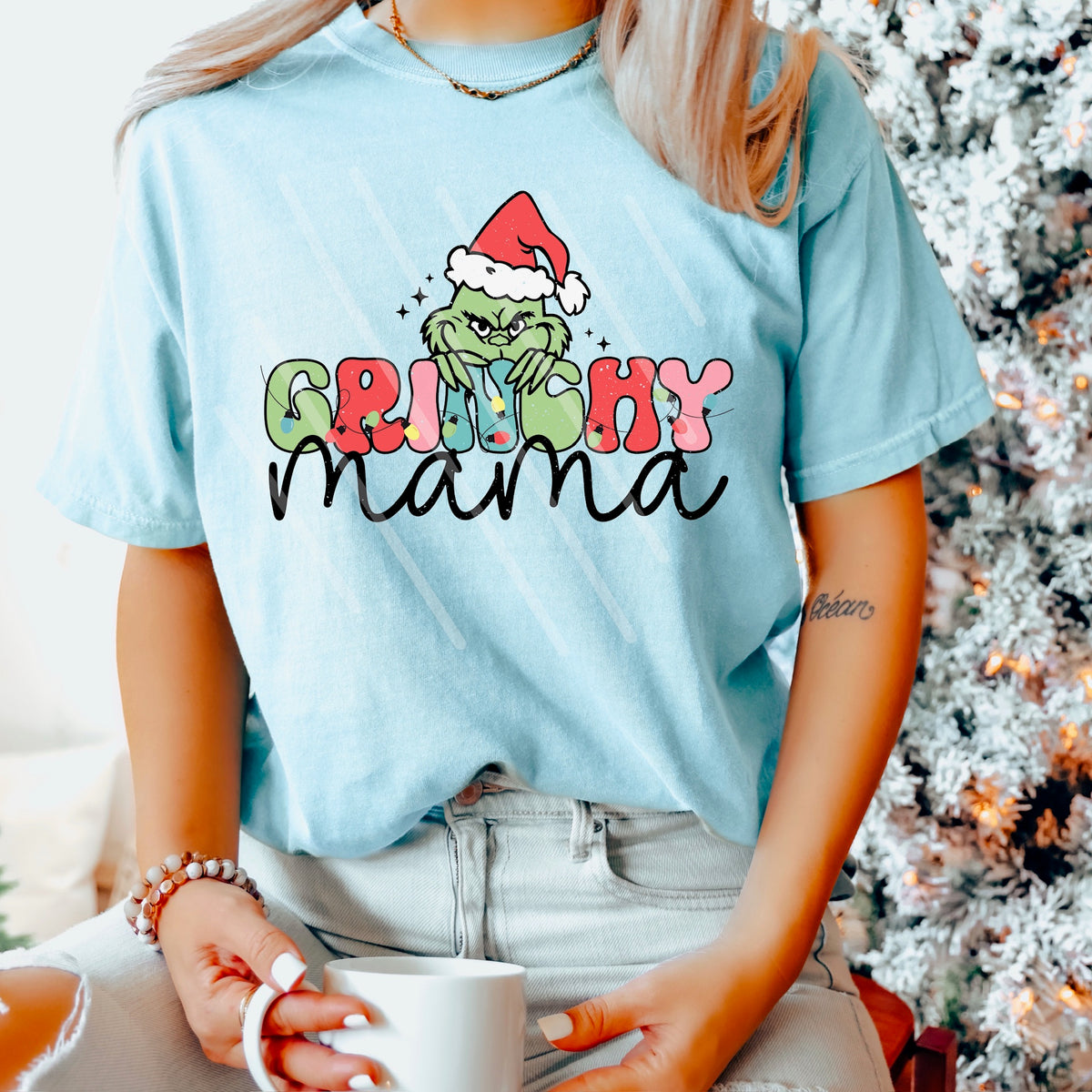 Mean Mama green guy 113914 DTF transfer