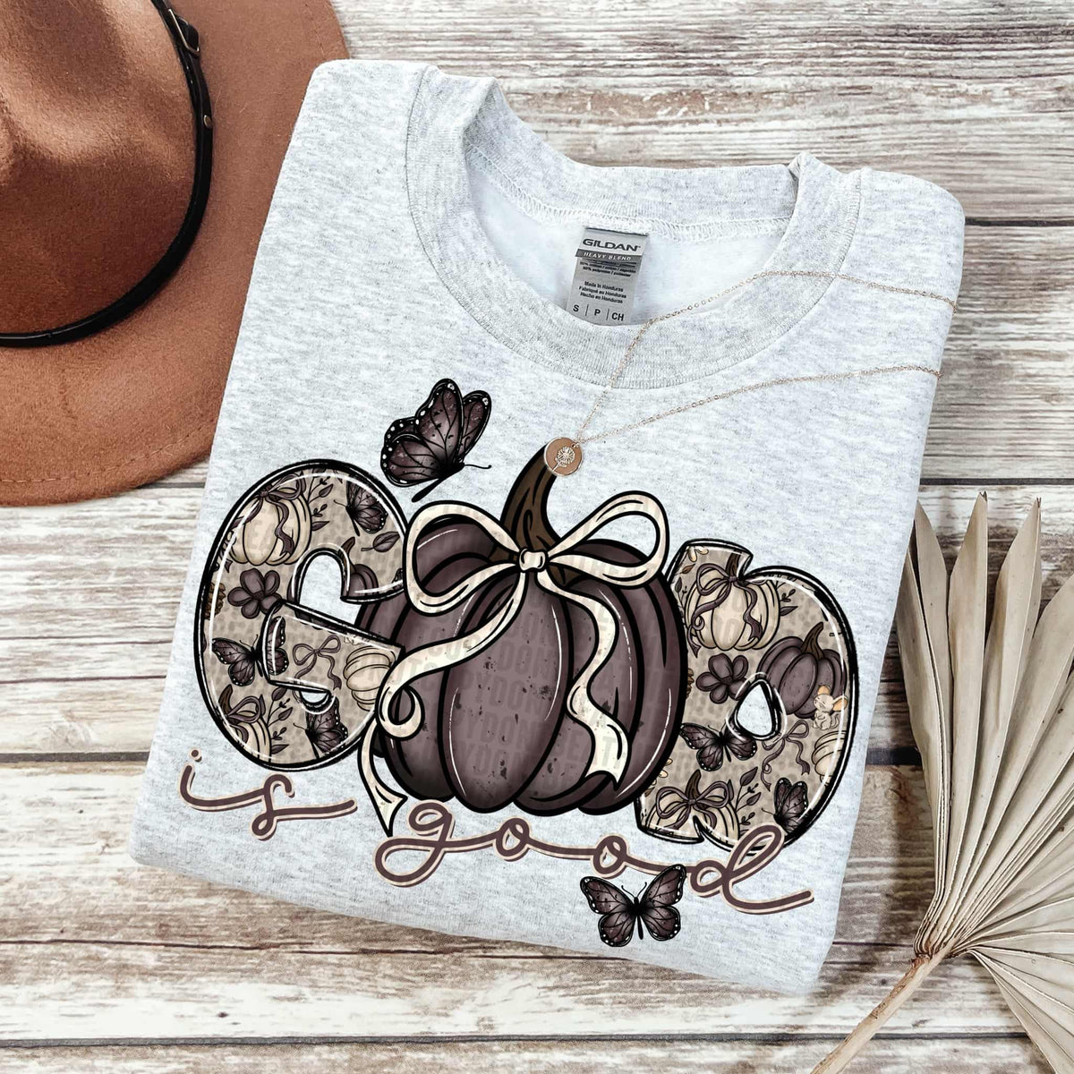 God is good purple pumpkin (sdd) DTF transfer