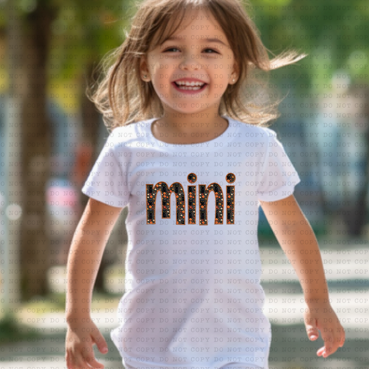 Mini (faux embroidery, halloween, pumpkin) 3410 DTF TRANSFER