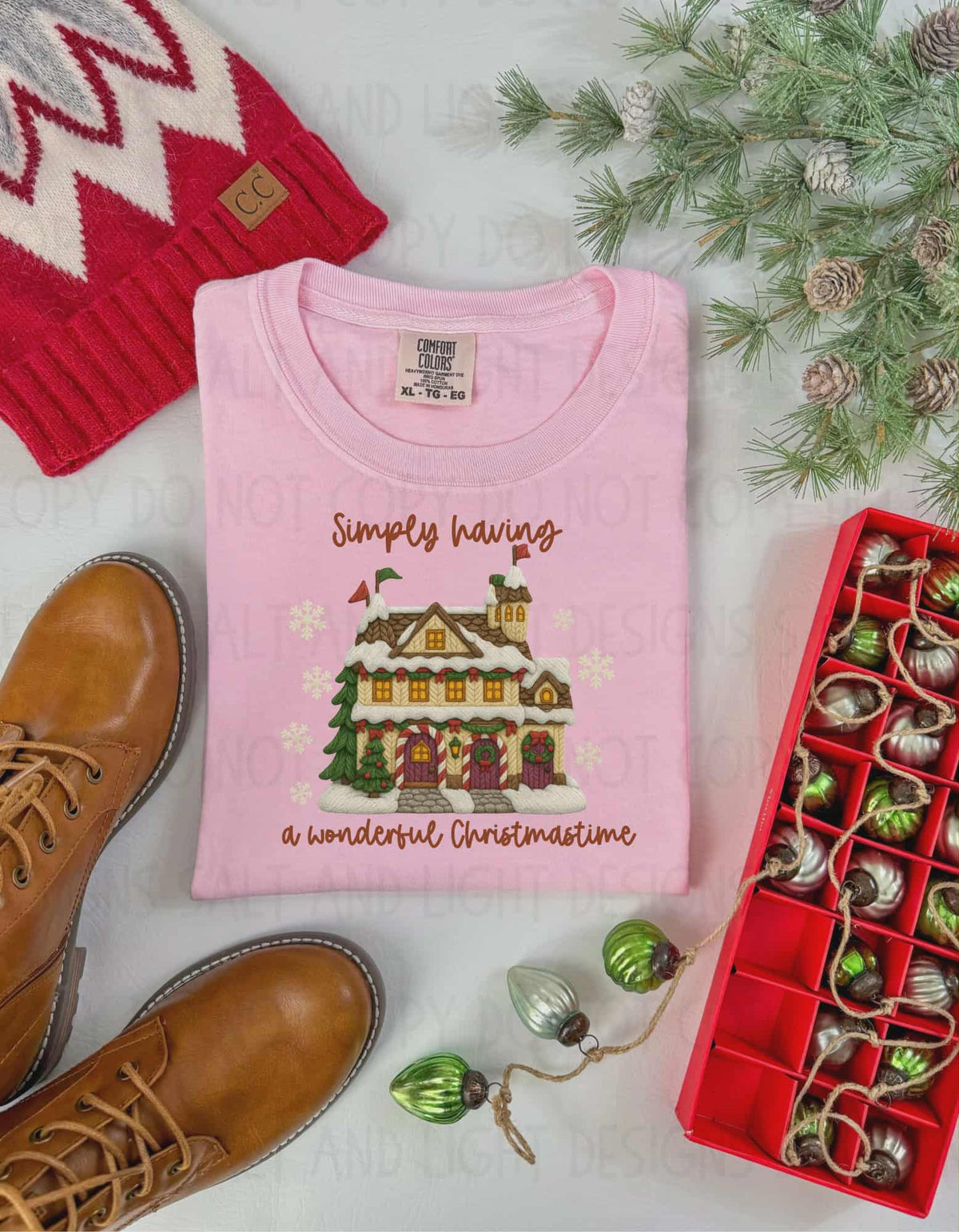 Simply having a wonderful christmas (SSD) DTF transfer