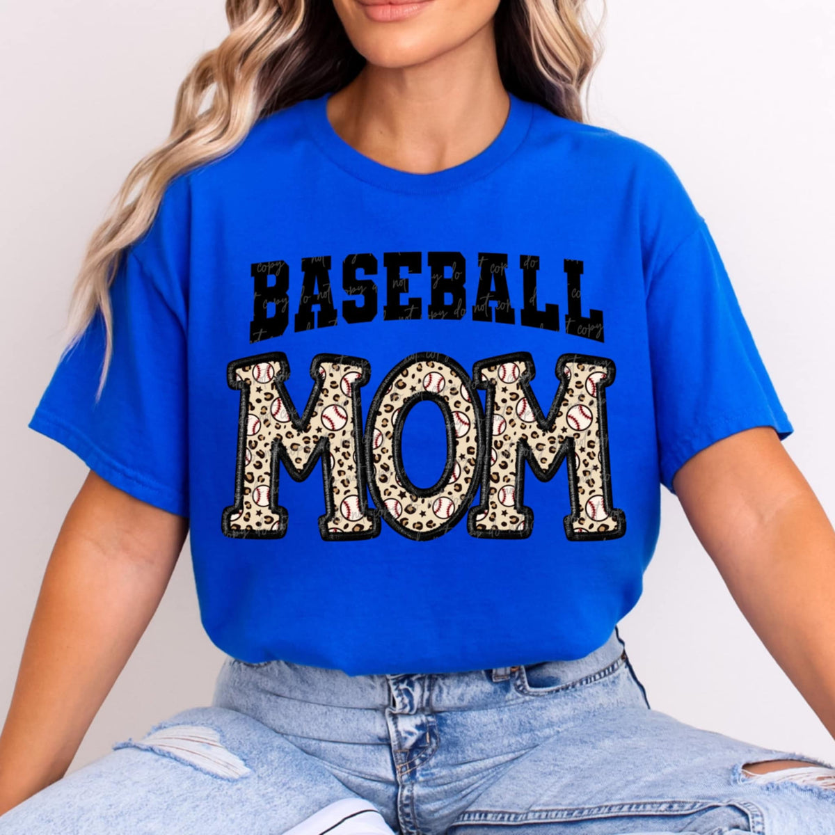 Baseball mom leopard (VIRGO) 91084 DTF transfer