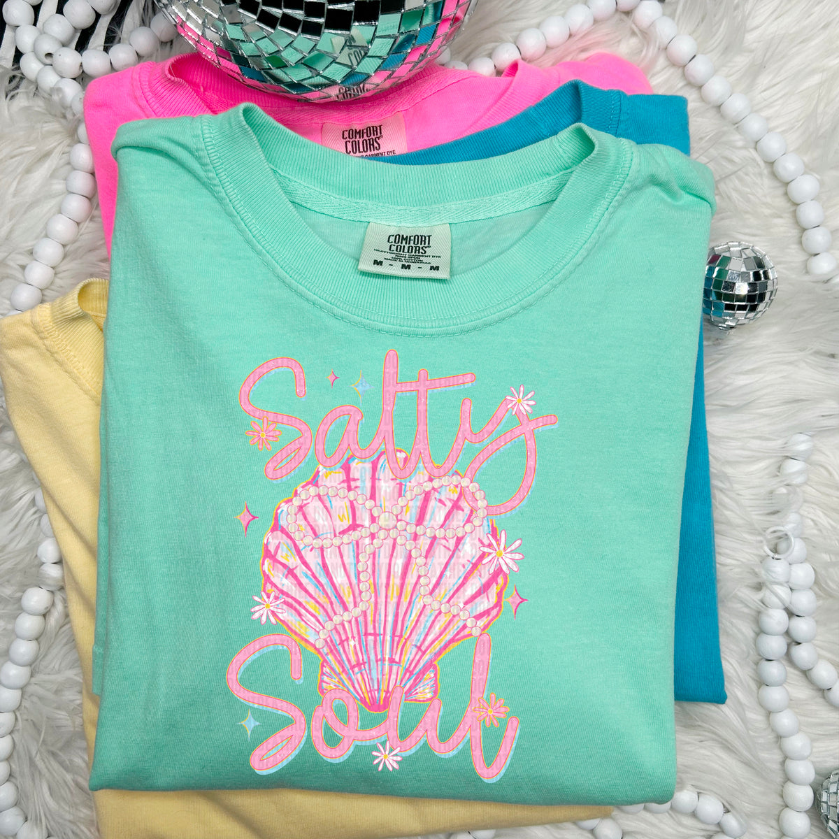 Salty soul pink shell 100098 DTF transfer