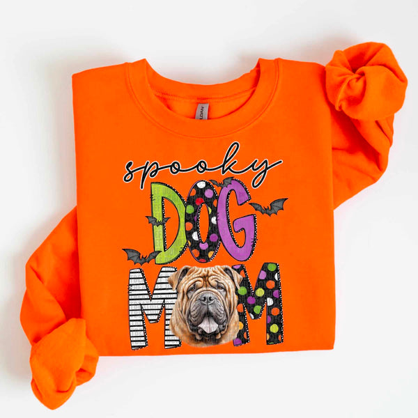 Spooky dog mom sharpei 55510 DTF transfer