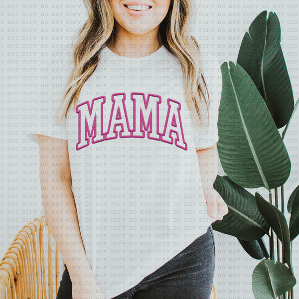 Pink Mama Arch (varsity letters) 3434 DTF TRANSFER