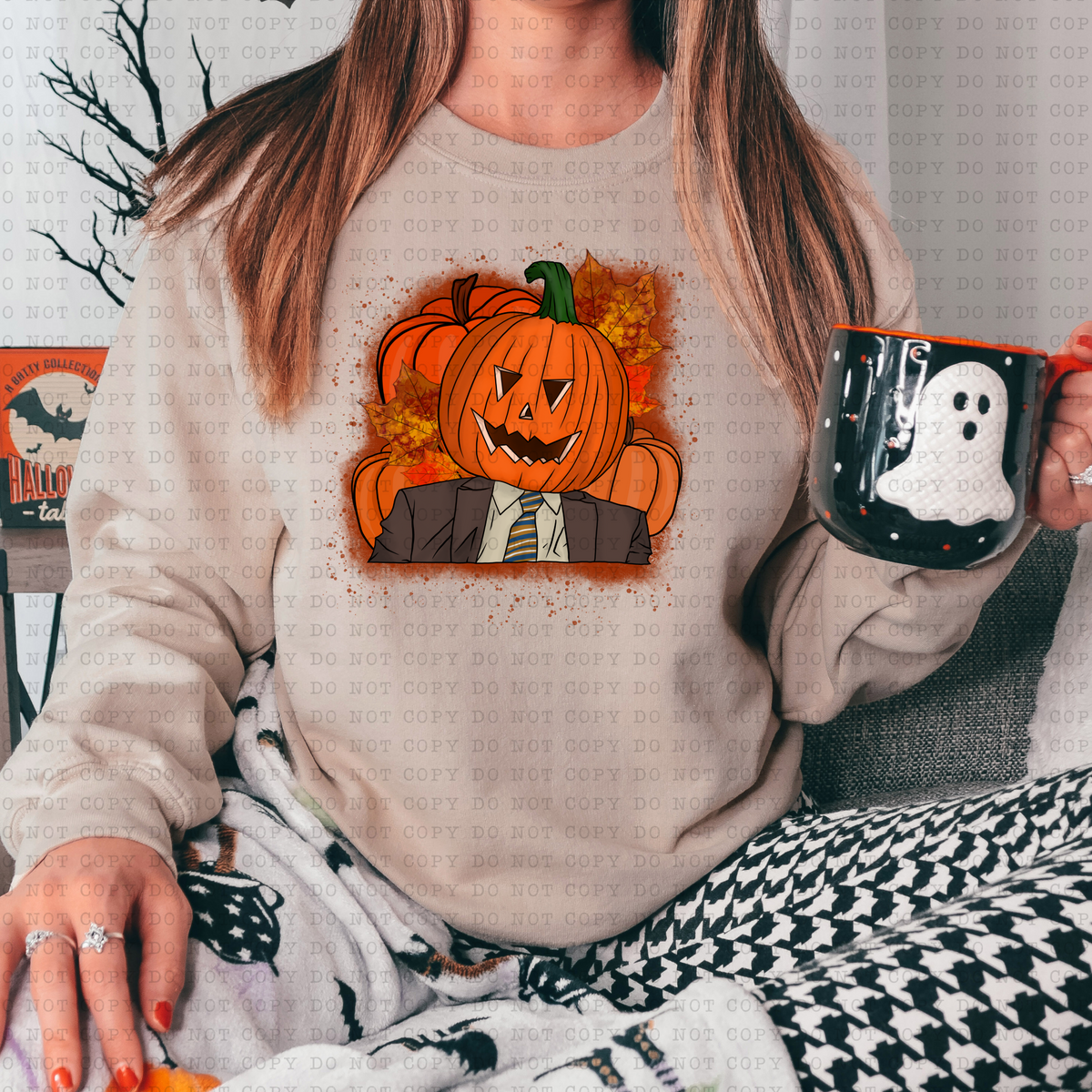 Pumpkin Head Dwight 3437 DTF TRANSFER