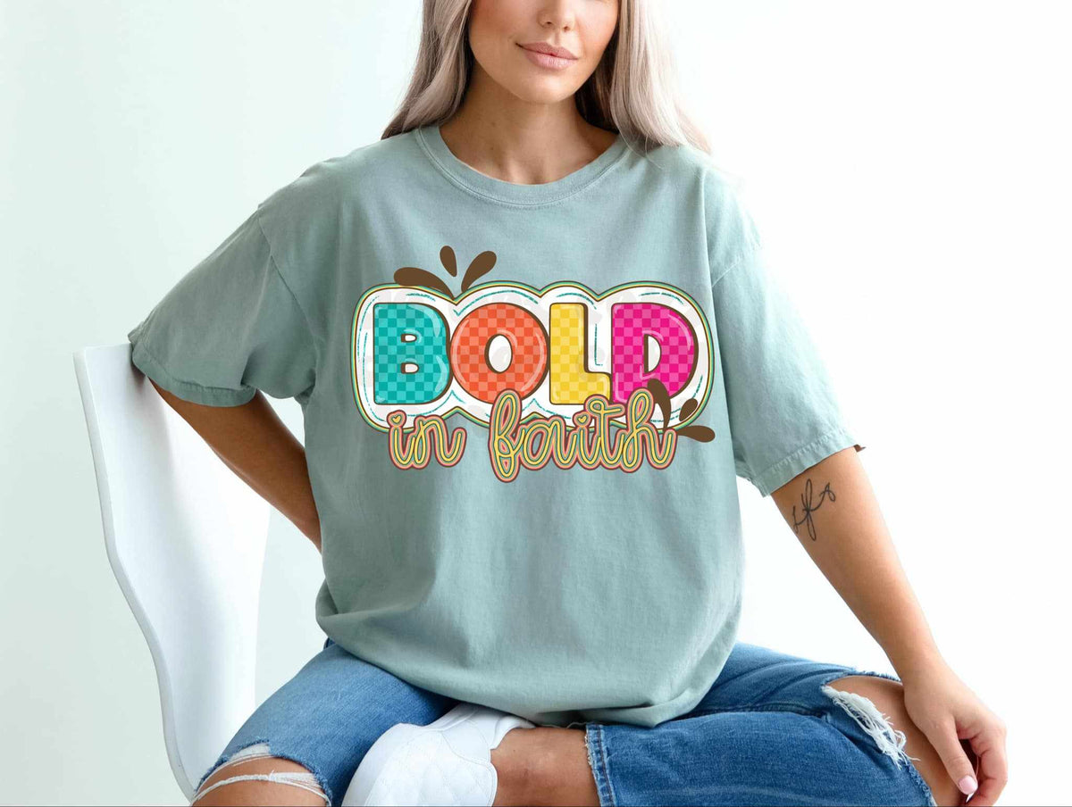 Bold in faith 70119 DTF transfer