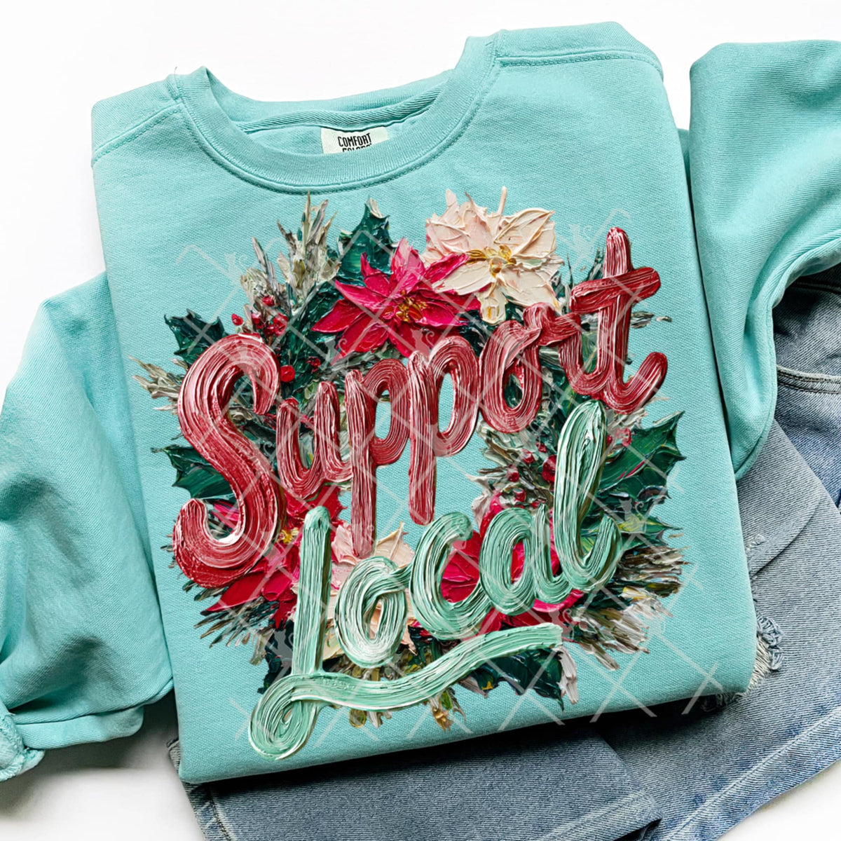 Support local faux paint (TTD) DTF Transfer