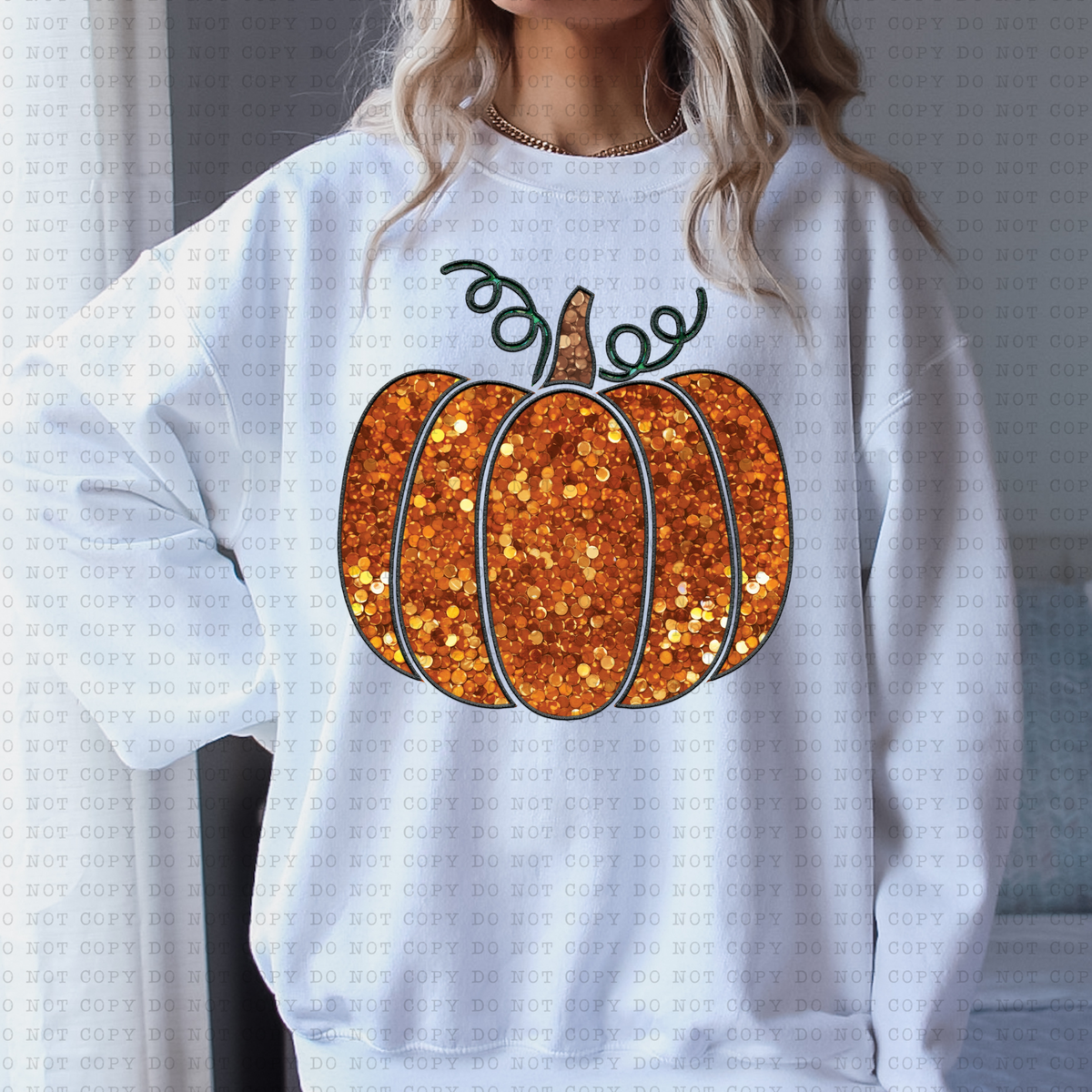 Sequin Pumpkin 3497 DTF TRANSFER