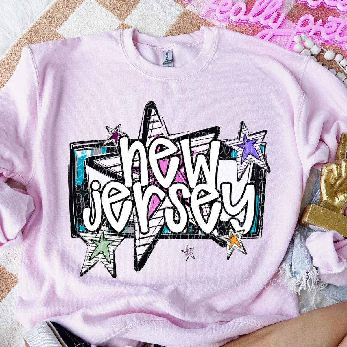 New Jersey stars (CITY) 85421 DTF transfer