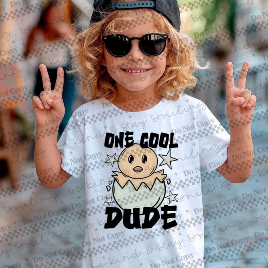 One cool chick boy (CMLD) 91889 DTF transfer