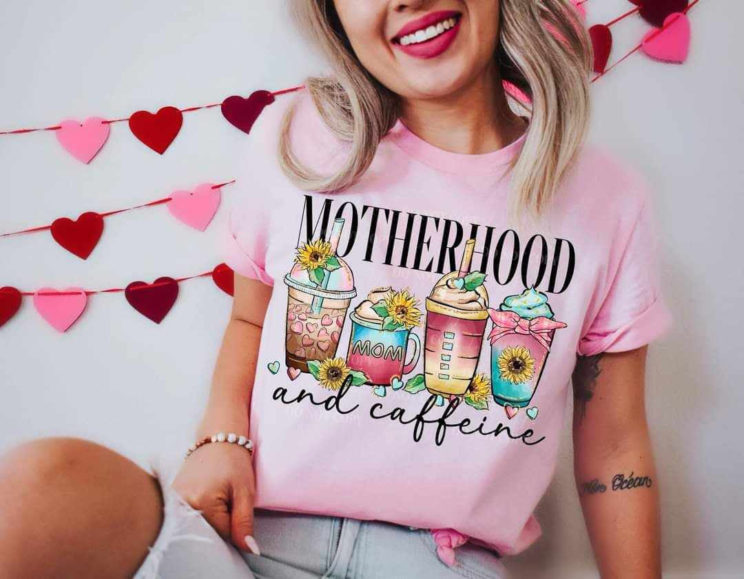 Motherhood and caffeine (LYTTLE) 67857 DTF transfer