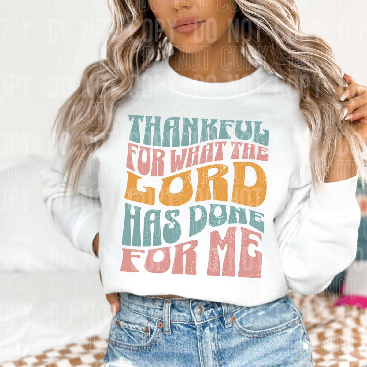 Thankful for what the lord has done for me SBB DTF transfer
