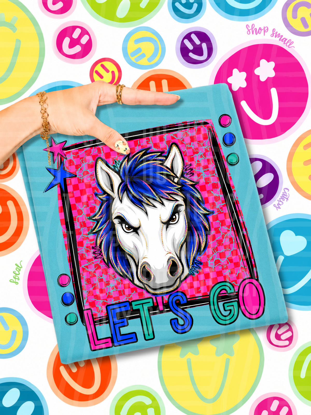 Let's go colts mascots (Caplinger) DTF transfer