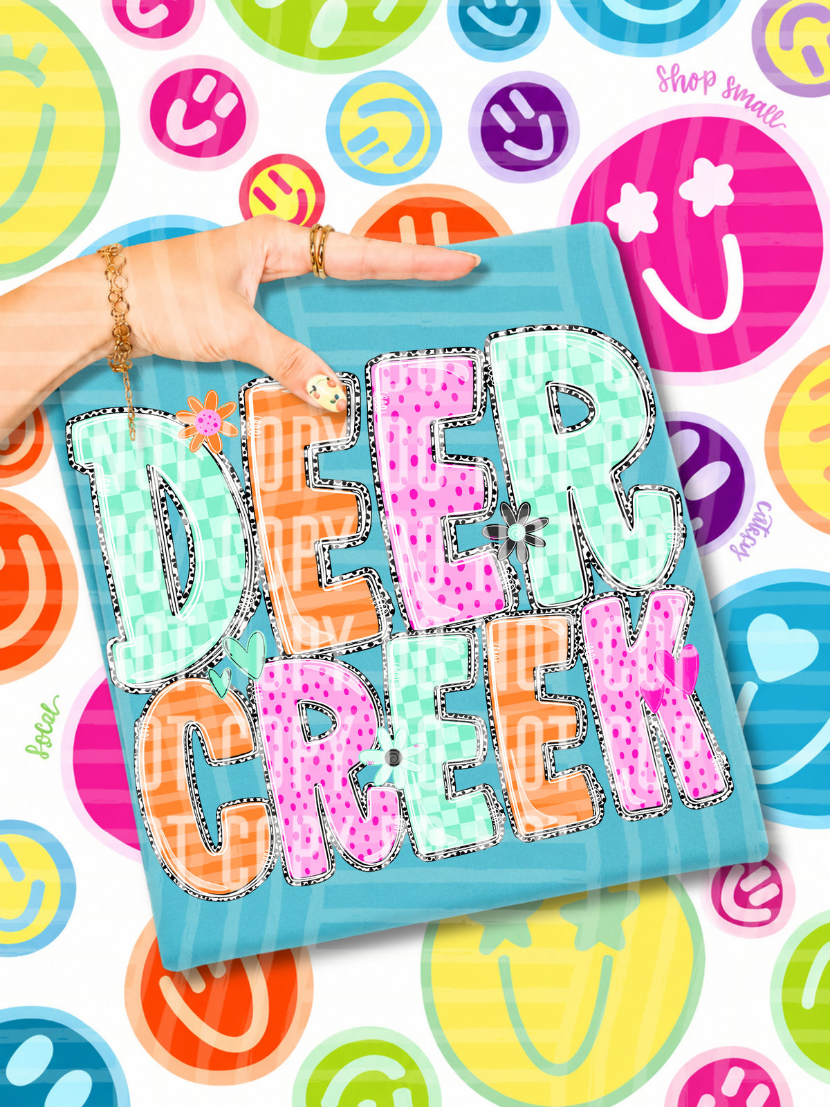 deer creek 22 happy blooms (caplinger) DTF transfer