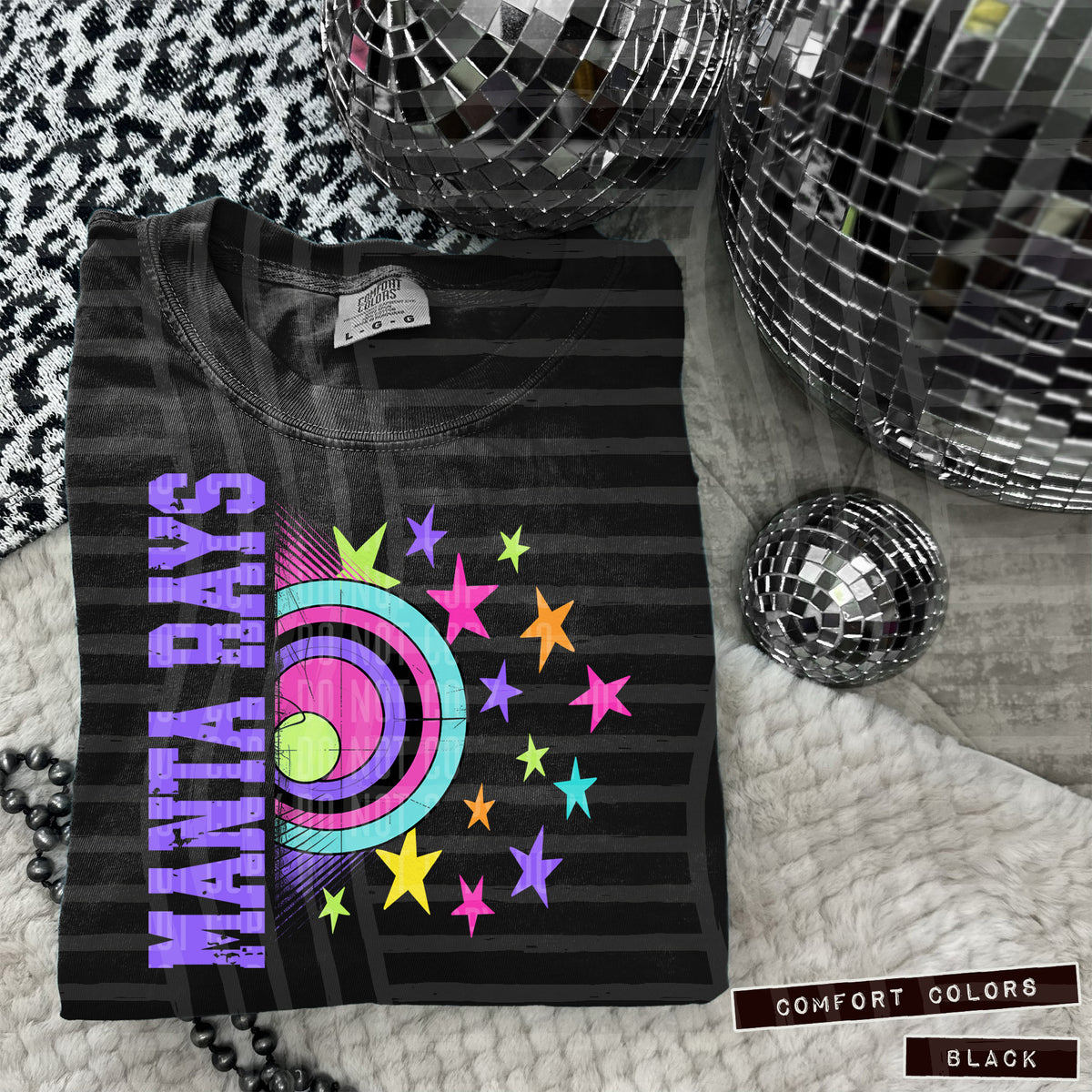 Manta Rays Rainbow Retro (Caplinger) DTF transfer