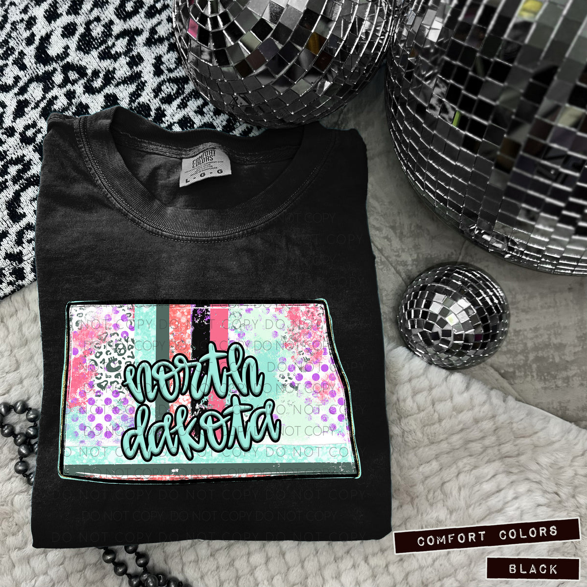 NORTH DAKOTA chic (Caplinger) DTF transfer