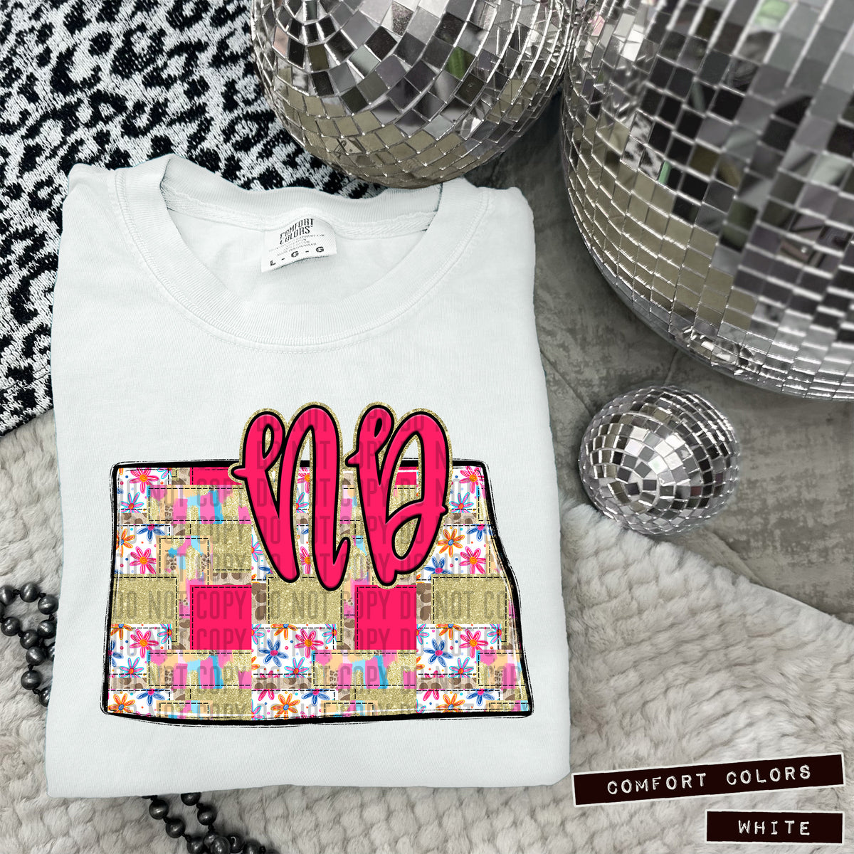 Pink Patch states DTF transfers