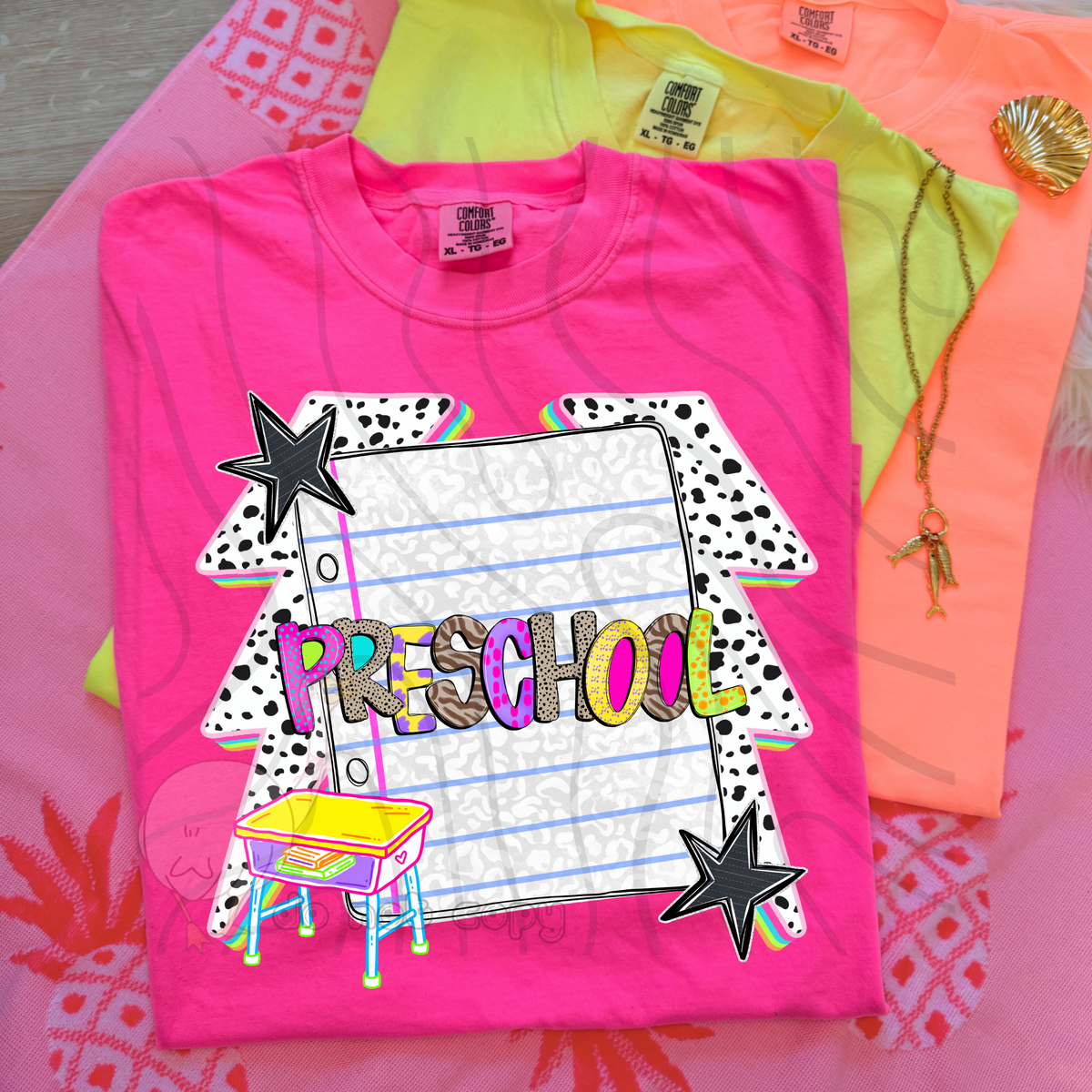 Preschool dalmatian lightning bolts (DKD) DTF transfer